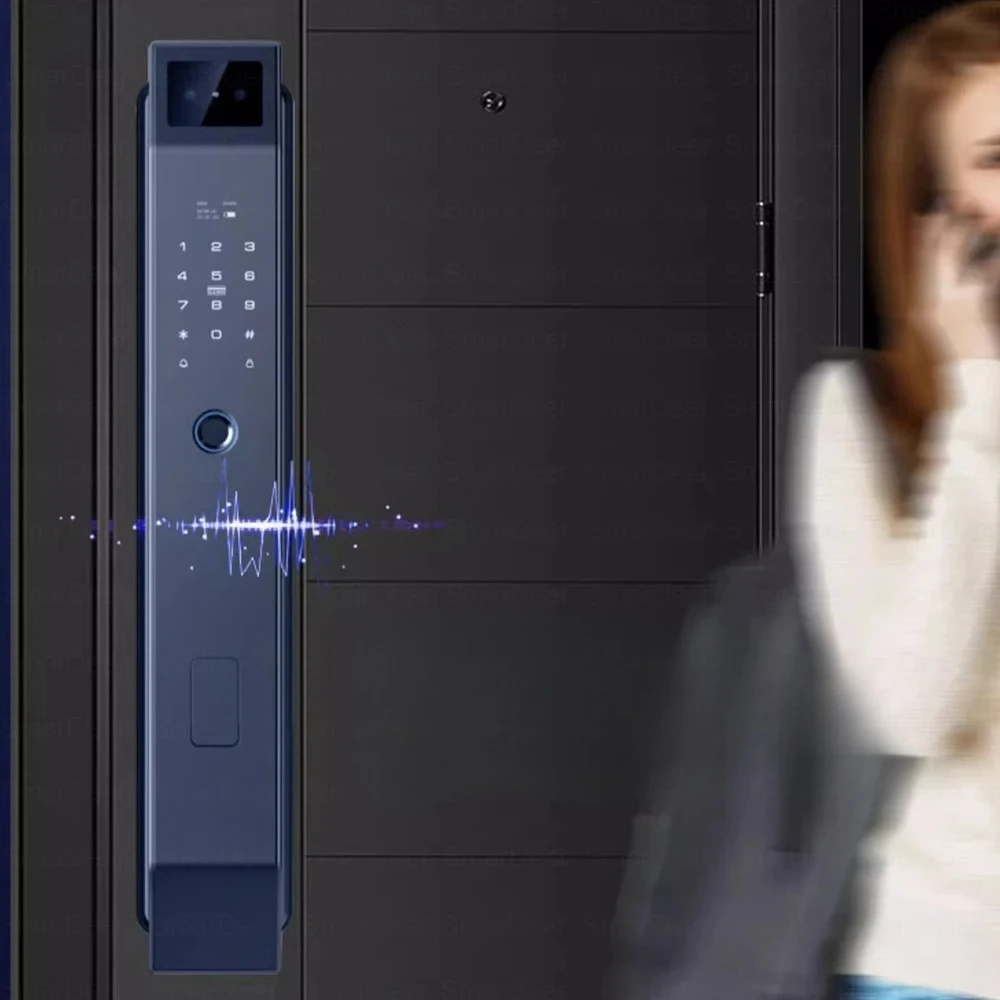 

Smart lock with Camera 3D Facial Recognition Electronic Door Lock with Visual Doorbell for Video Surveillance