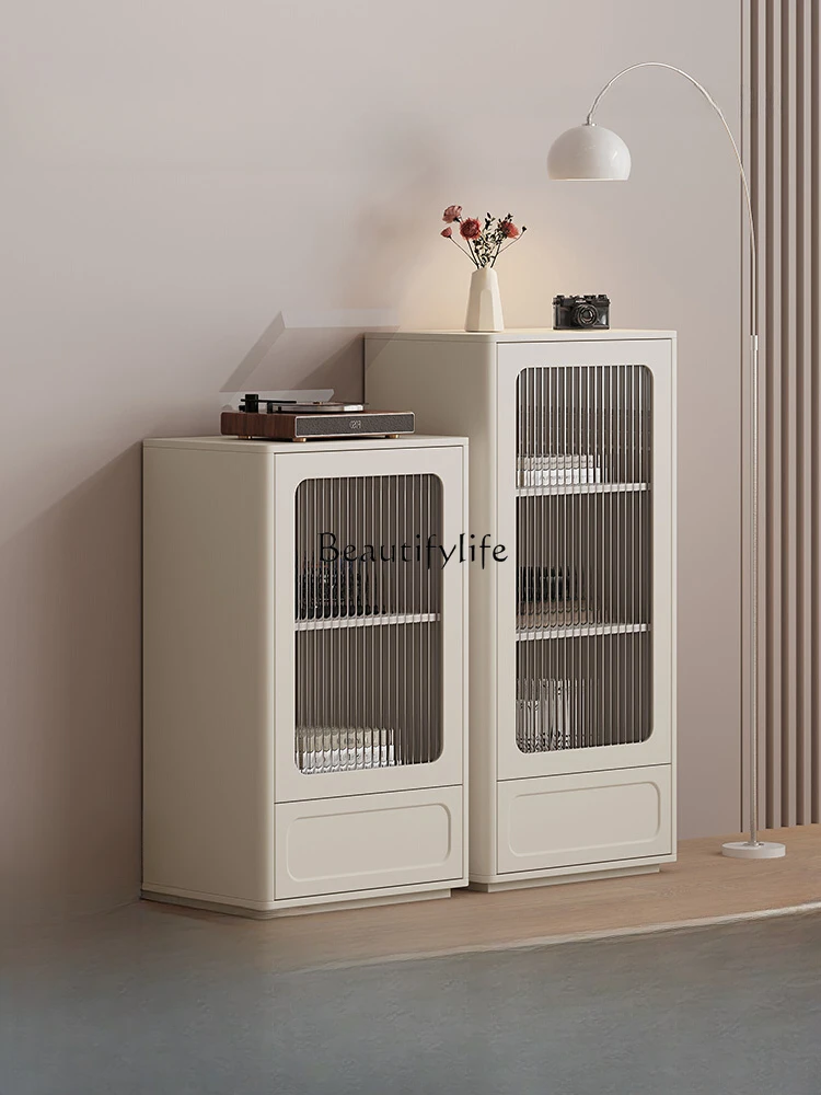 

French Cream Style Small Side Cabinet Multi-Functional Storage Storage Wall Decoration Narrow Cabinet