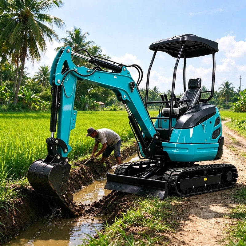 Mini Excavator 2.5Ton Dieselmotor Diggers Escavadora pelle Construction Europe Suitable For Family Use Garden Reliable