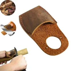 Thumb Guard Leather Finger Guard For Wood Carving Handmade Carving Accessories Whittling Tools Gloves For Wood Carving Craft New