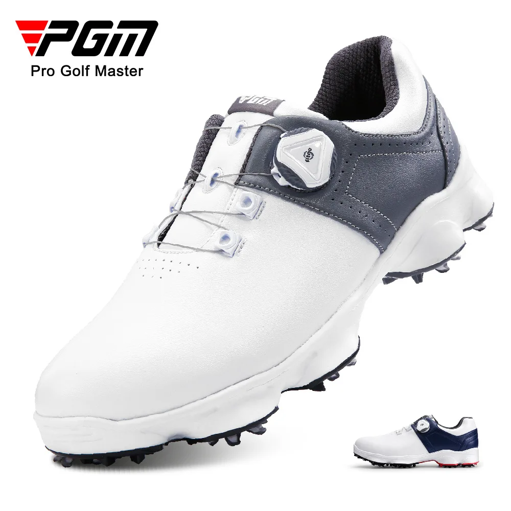 

PGM Men Golf Shoes Leisure Knob Strap Sports Shoes Removable Spikes Skid-proof Men's Waterproof Comfortable Sneakers XZ225