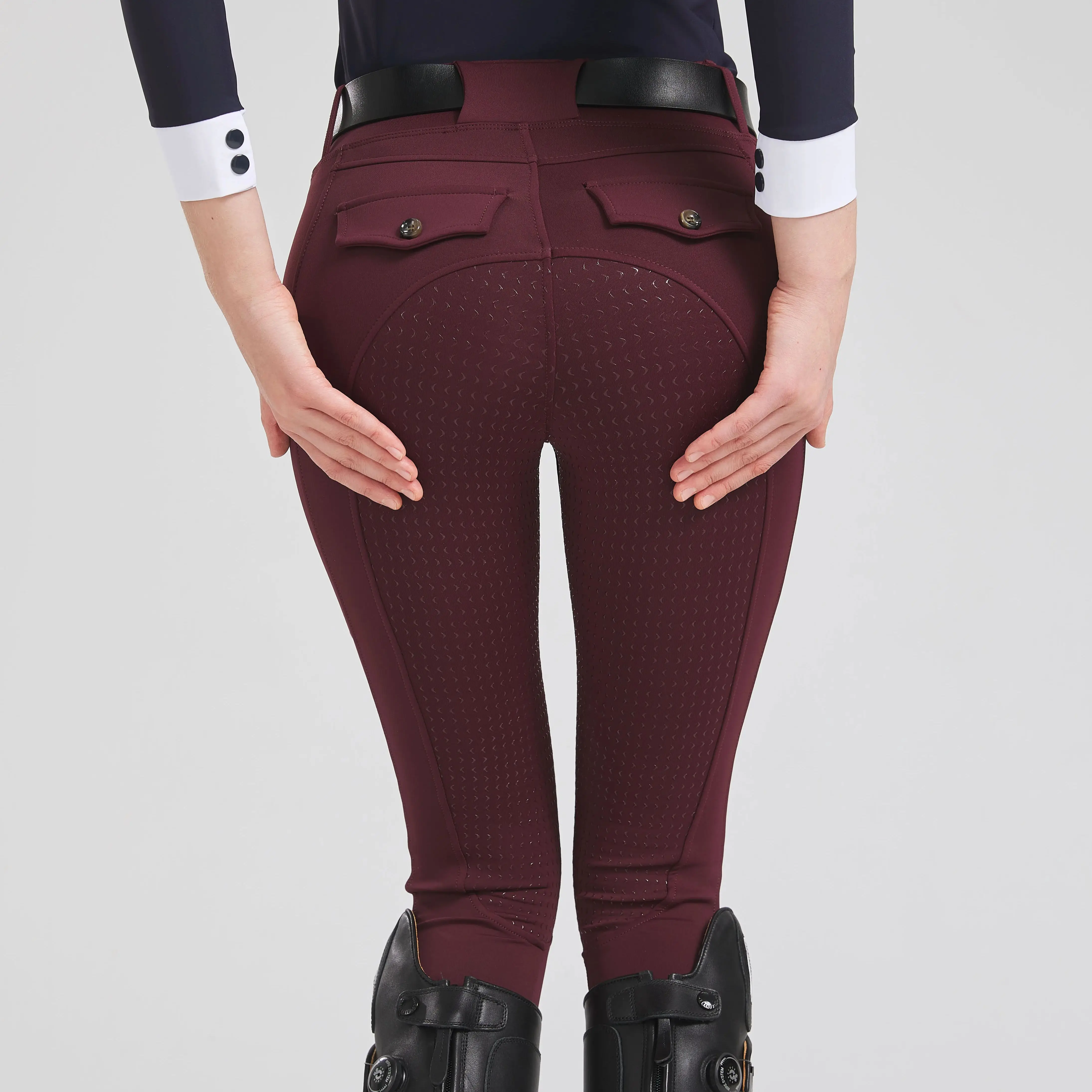 Spring and Autumn Thicker Horse Riding Pants Elastic Riding Pants Silicone Anti-Slip Horse Riding Pants