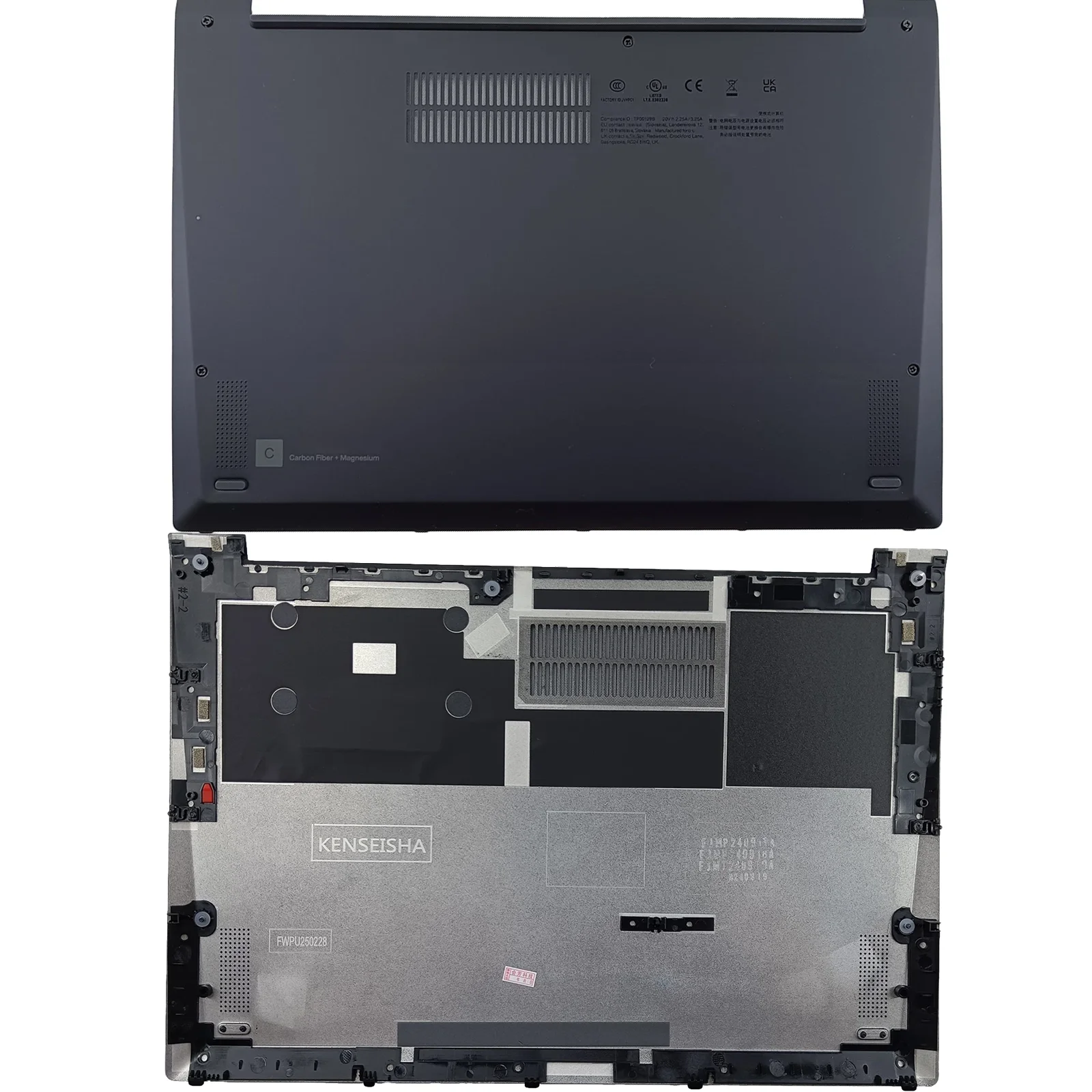 

5M11J01012 for Lenovo ThinkPad X1 Carbon 10th 2022 Laptop Bottom Cover Case Lower Case Base Cover D Shell