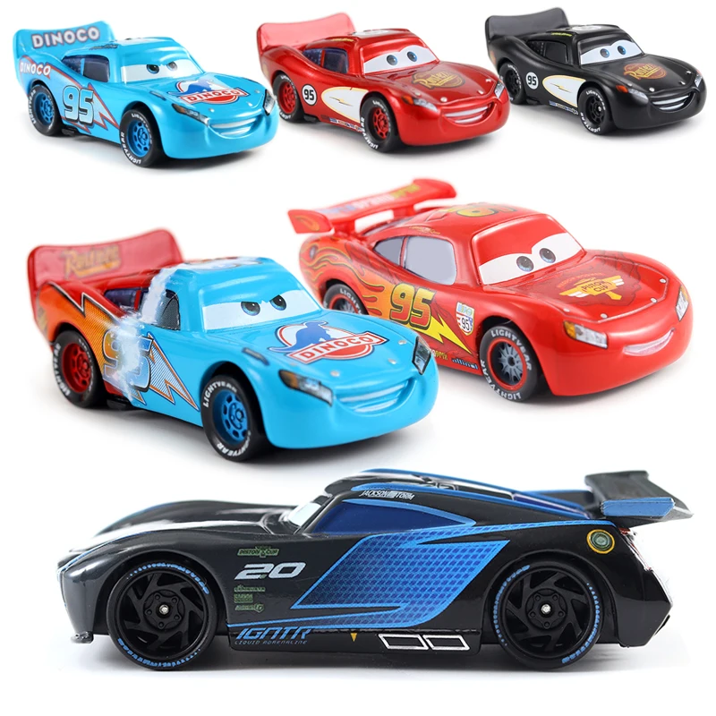 Cartoon Pixar Cars Lightning McQueen 1/55 Metall-Druckguss Anime-Figur Storm Jackson Rennspielzeug Sammlerstücke Kindergeschenke
