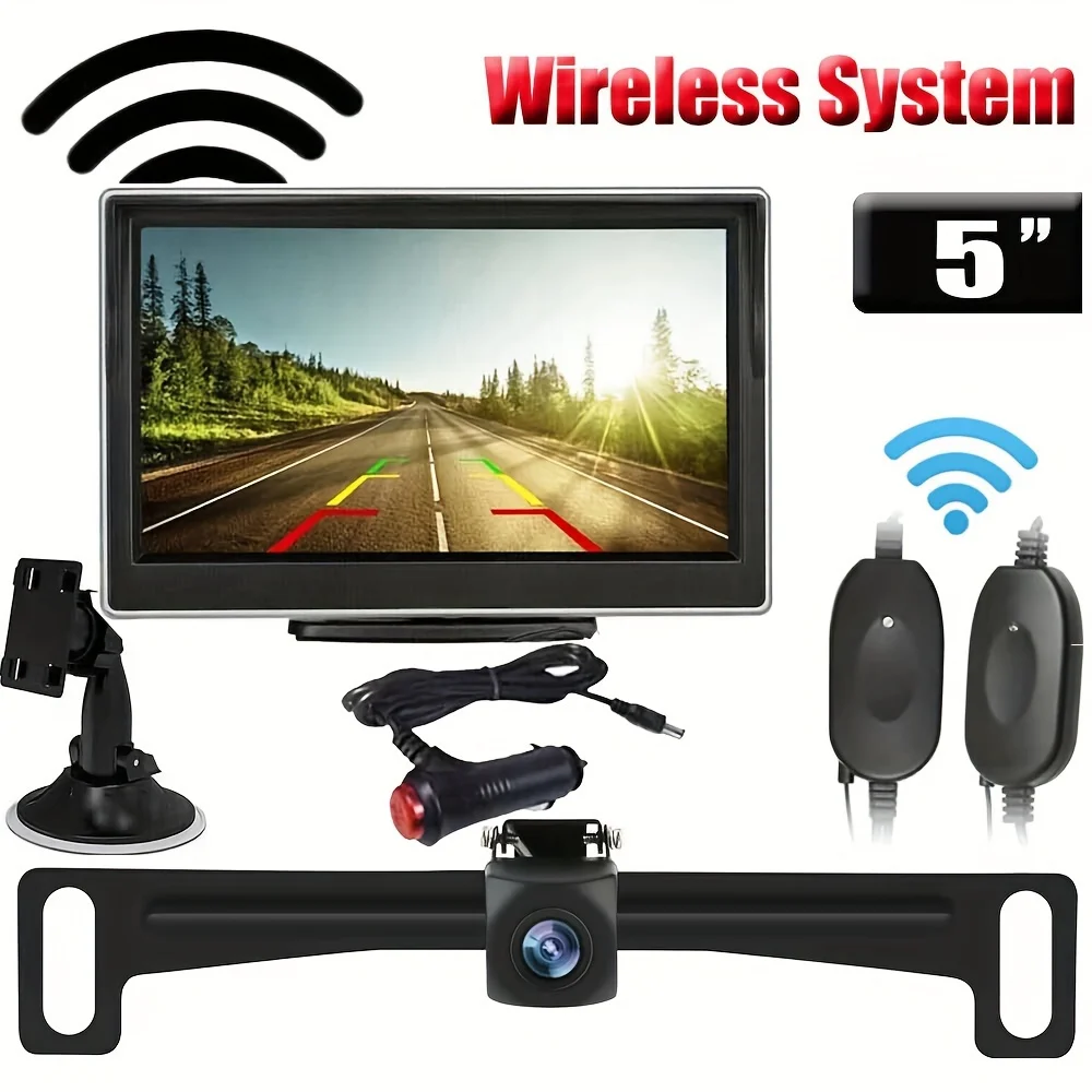 Backup Camera Wireless 12V Starlight  Car Rear View HD Parking System 5