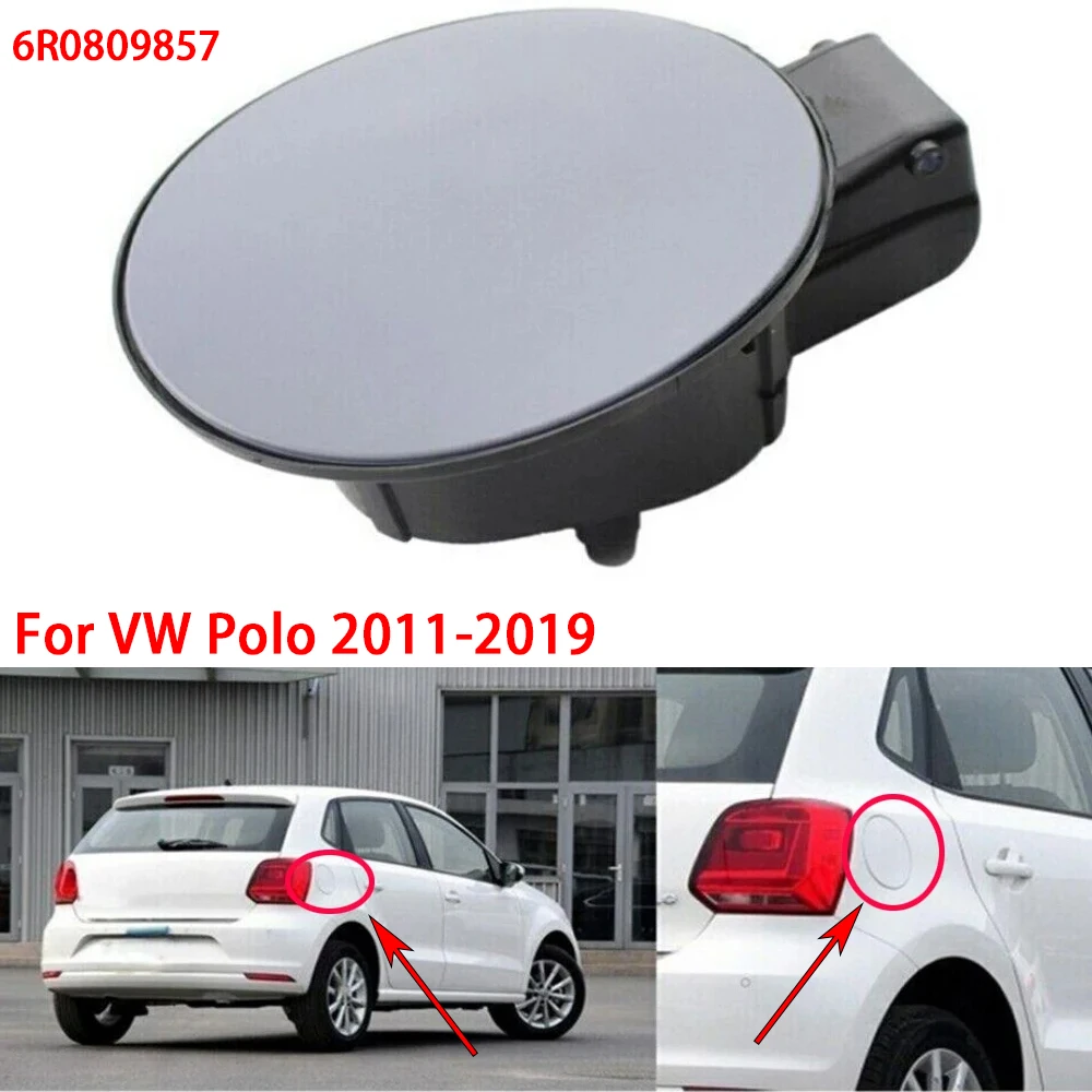 

For VW Polo 2011-2019 Fuel Gas Tank Door Lid Cover Flap Cap Unprimed 6R0809857 Automobiles Tank Covers Exterior Parts