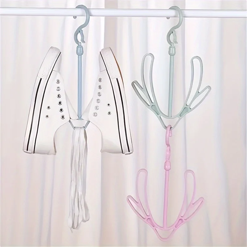 1/3/5Pcs Shoe Hanger,Hanging Shoe Organizer,Hanging Shoes Rack,Shoe Drying Rack, Shoe Dryer Rack,Shoes Hanging Drying Rack