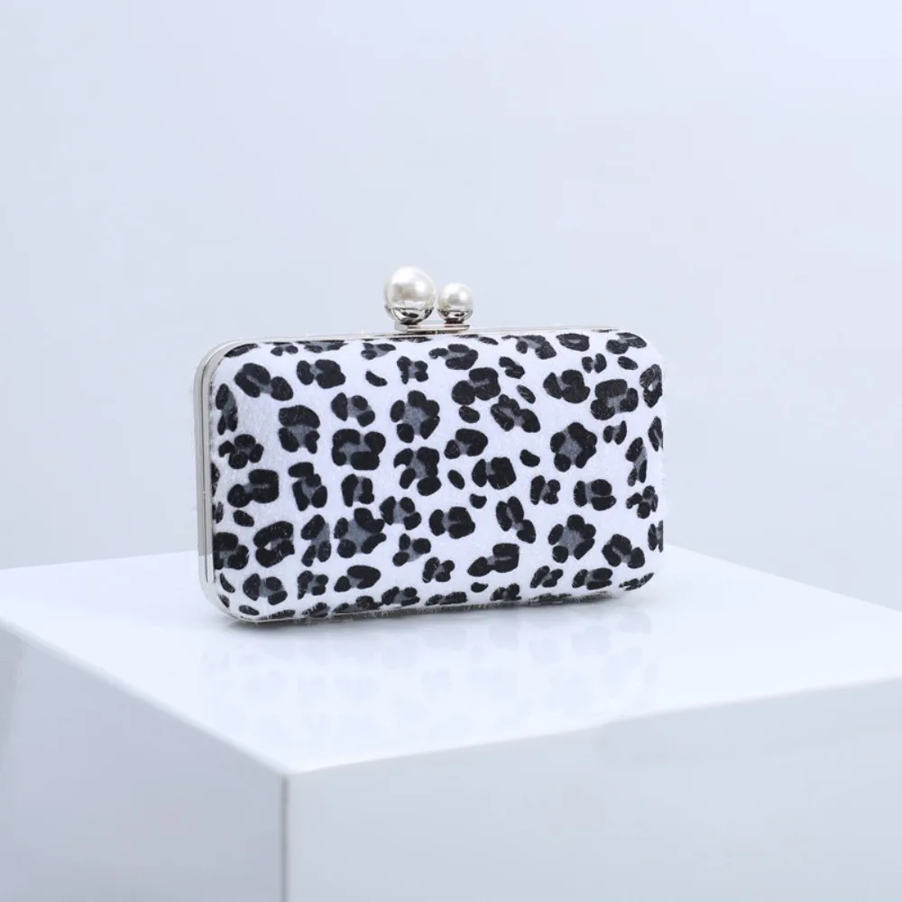 

Popular Leopard Print Banquet Bag New High Capacity Women Cosmetic Bag Trendy Single Shoulder Chain Bag