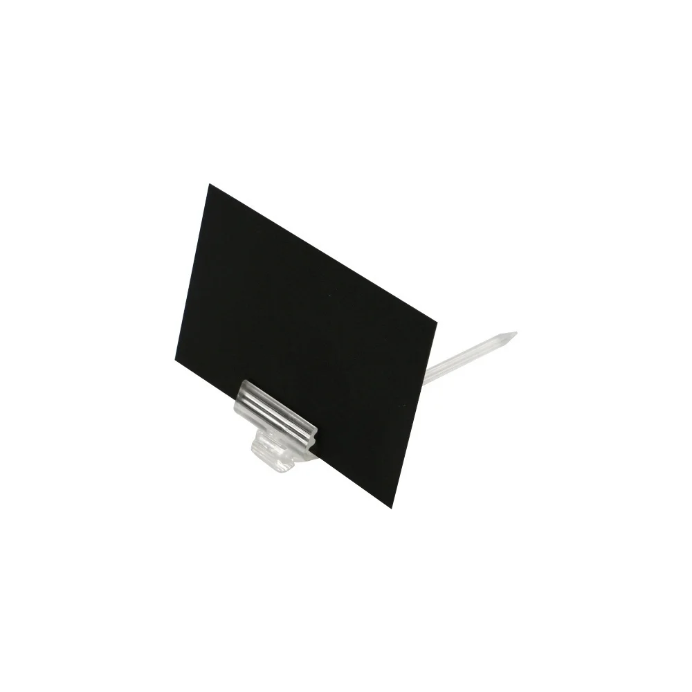 Rotating Swivel Sign Plug In Price Tag Holder Spike With Spike Clear For Ice