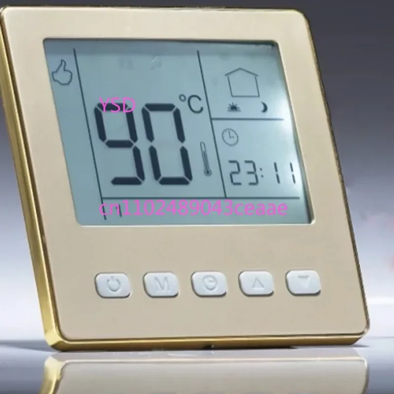 Gold Silver M75 16A Electric Heating Thermostat for Floor Heating Film Cable 2 Years Warranty