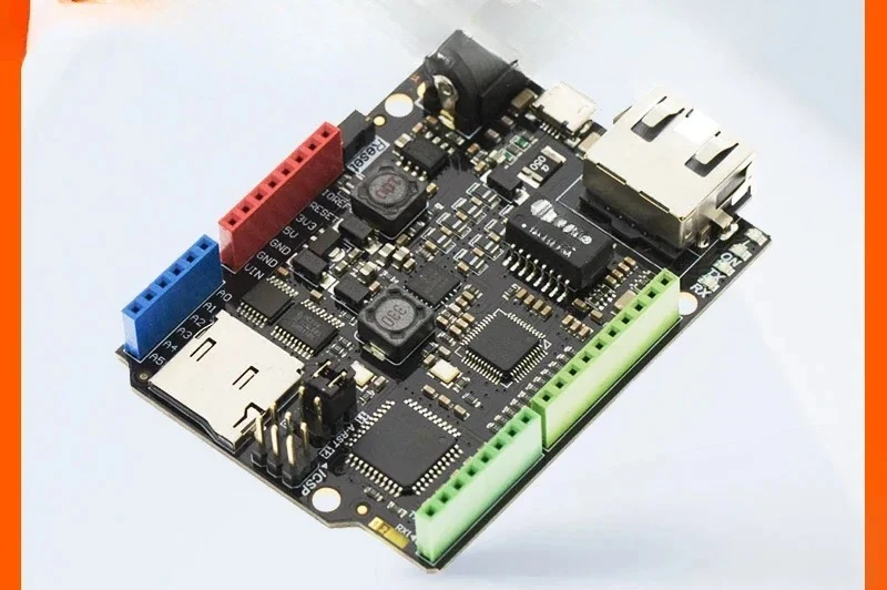 

W5500 Ethernet communication main control controller integrated with ATmega32u4 and POE power supply