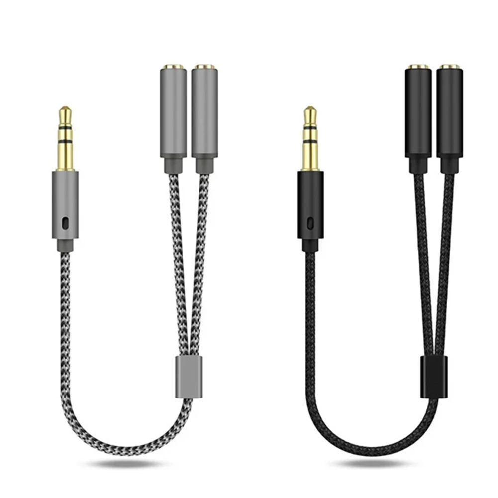 3.5 มม.Audio Splitter Y1 อินเทอร์เฟซชาย 2 หญิง M/F 3.5 มม.สเตอริโอ Earph ดิจิตอลสายอุปกรณ์เสริม