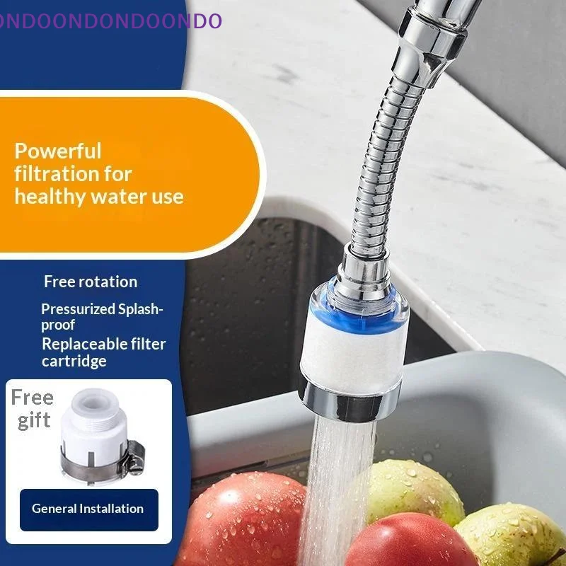 High Flow Kitchen Faucet Filter Splash-proof Water Purifier 360° Rotatable Extension Shower Head for Home Sink Daily Use