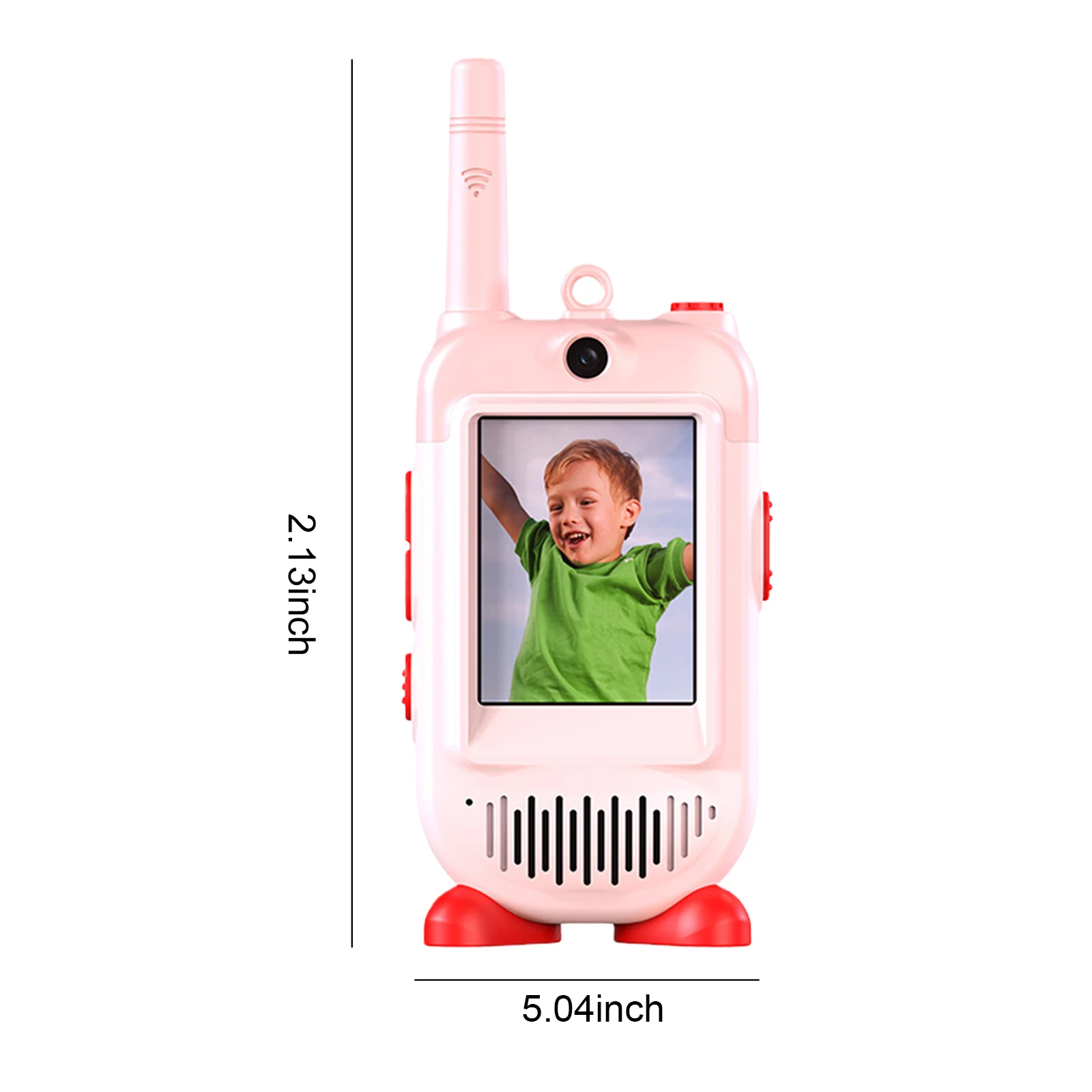 Paquet de 2 talkies-walkies pour enfants avec vidéo, talkies-walkie vidéo rechargeables pour enfants, cadeaux de noël et d'anniversaire pour garçons et filles