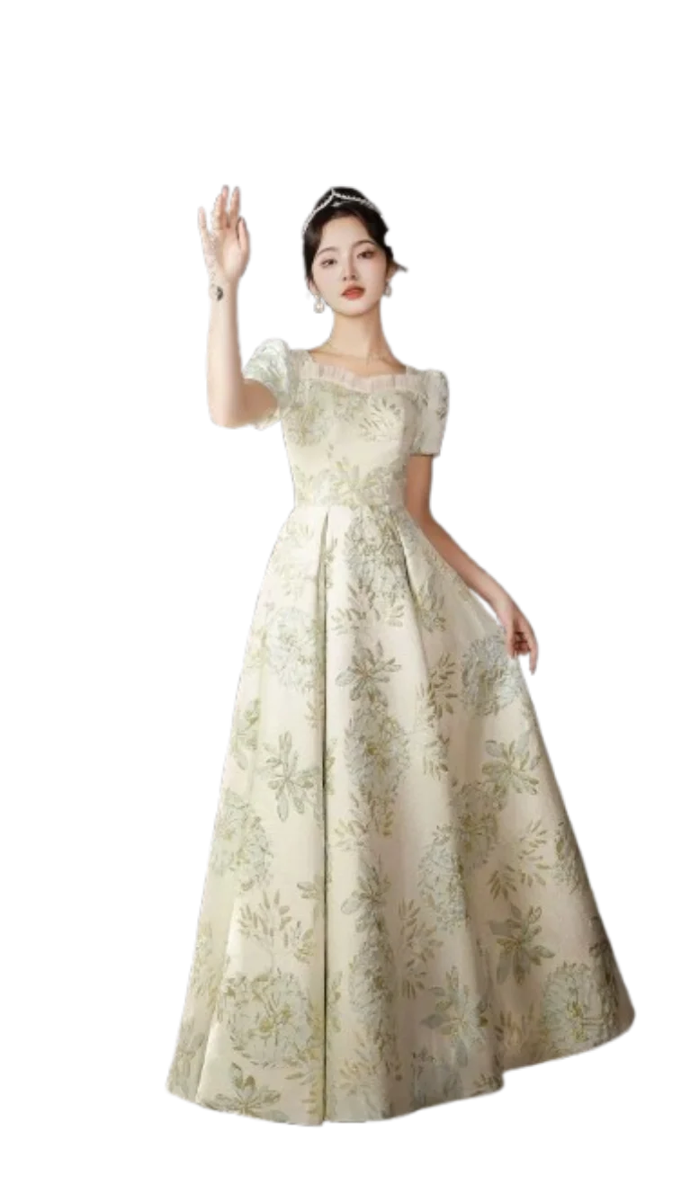 

French Youth Graduation Evening Dress Engagement Banquet Temperament Light Luxury Niche High-End Host Dress Luxury Evening Gowns
