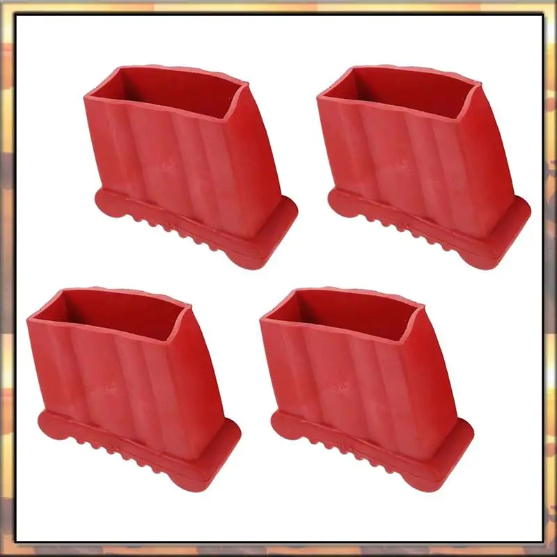 AS59 4Pcs Non-Slip Folding Ladder Feet Mat, Rubber Stair Foot Pads & Covers, Anti-Skid Ladder Leg Cushion Bumper