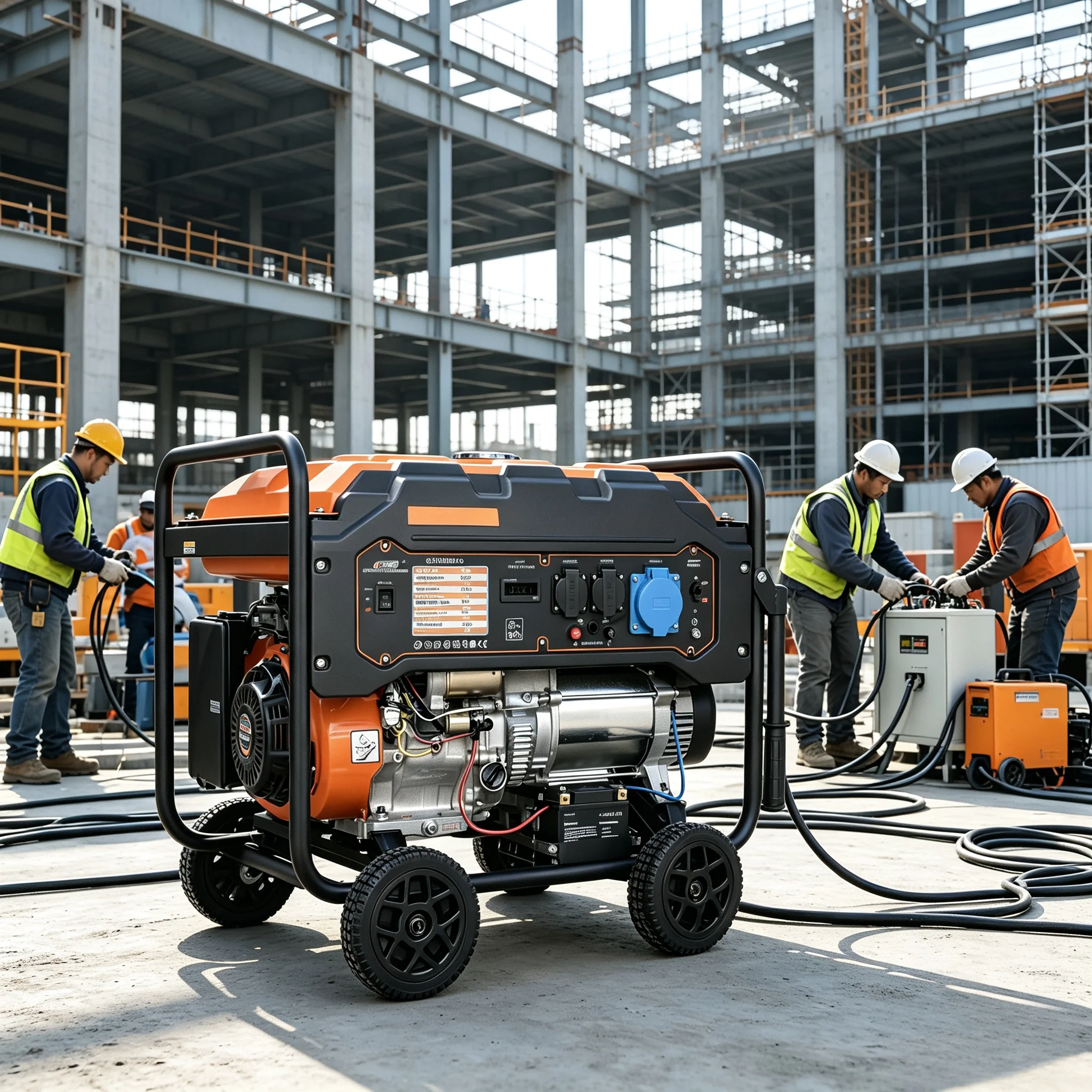 EG10000ES-A  Generator Start ATS Auto Start Stop Construction Factory Temporary Emergency Power Supply