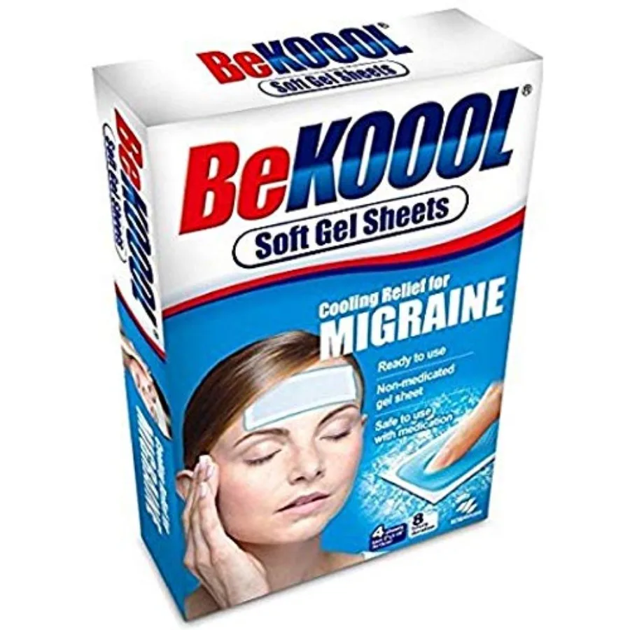 

Be Koool Cooling Relief For Migraine Soft Gel Sheets 4 Each Pack of 9