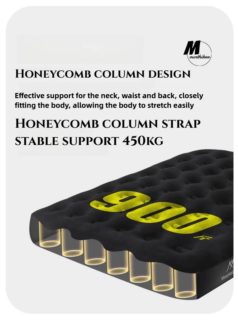 Mountainhiker جديد الداخلية مرتبة هوائية Glamping الحصير البلاستيكية نفخ النوم فراش 1/3 شخص سرير تخييم حصيرة المدمج في مضخة