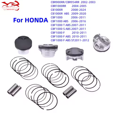 Motor Piston Rings Kit For Honda CBR954 RR CBR 900 1000 RR CB 1000 R CBF 1000 S T F TS ABS 75mm 75.25/75.5/76mm 13031-MEL-010