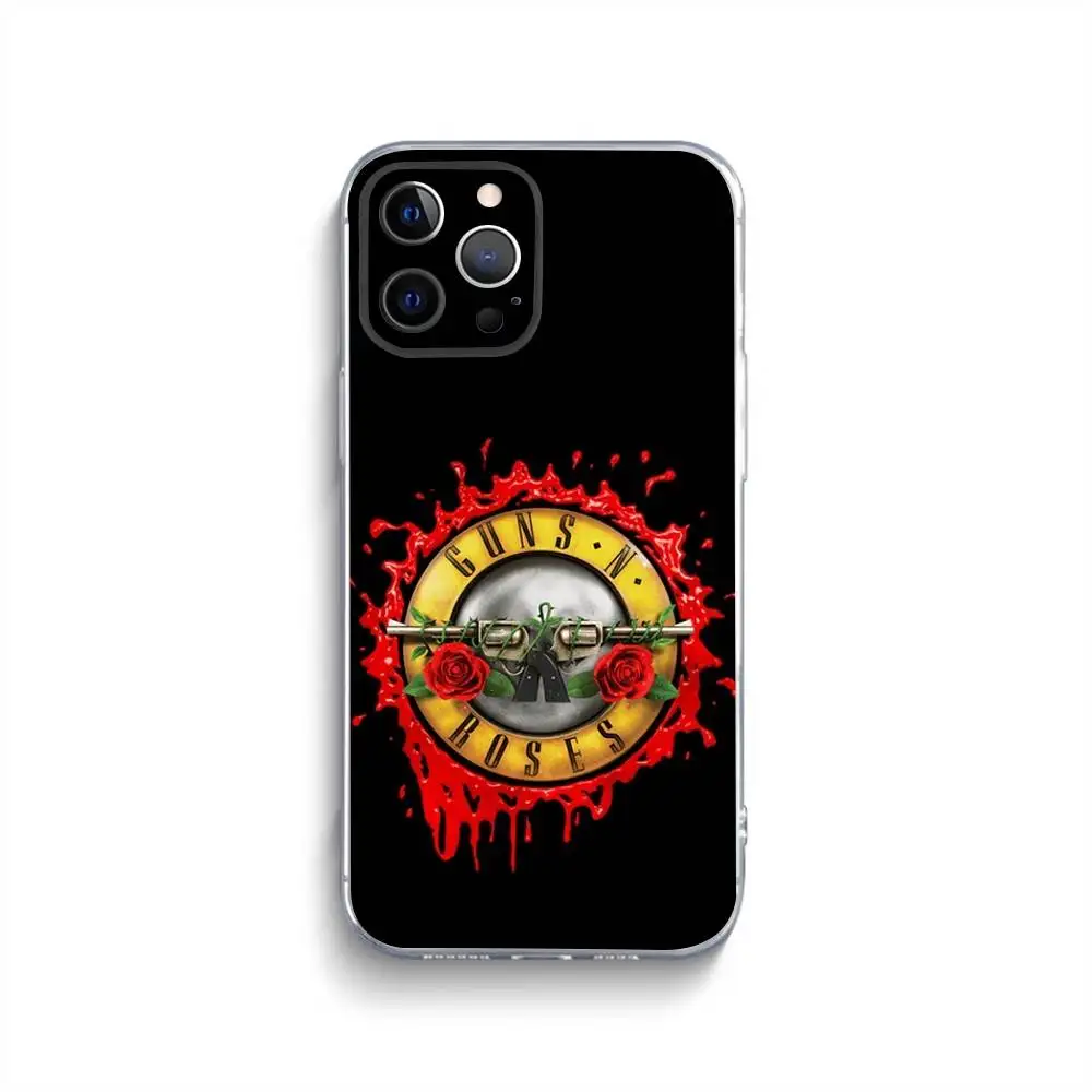 Чехол для телефона G-Guns n Roses Good Time для iPhone 16,15,14,13,12,11, Pro, Max, Xs, Xr, X,7,8, Plus, мини-силиконовый прозрачный чехол