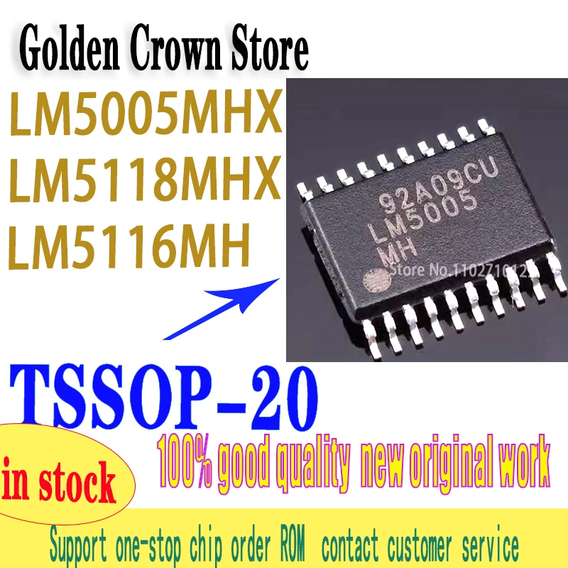 10pcs/lot  LM5005MH LM5005 LM5005MHX   LM5118MHX LM5118MH LM5118  TSSOP-20 LM5116MH LM5116