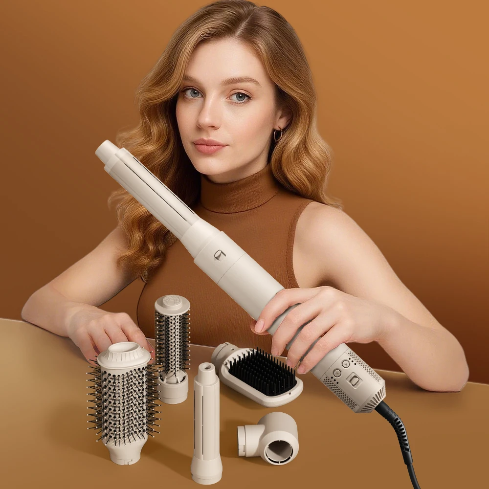 8 in 1 Hair Styler Set Multifunctional Replaceable 105000rpm High Speed Hair Dryer Flat Curling Iron BLDC Hair Styler Set