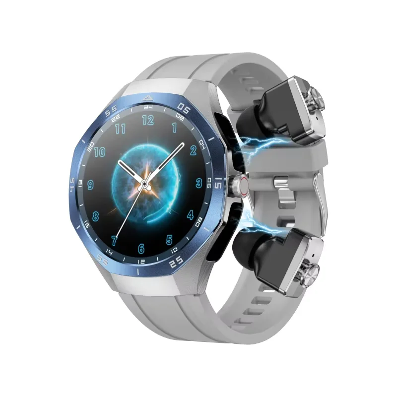 Local Music Smartwatch With Built-in Headphones NFC Men Women  2-in-1 Bluetooth Earphones Smart Watch 24H Health Monitor Sports