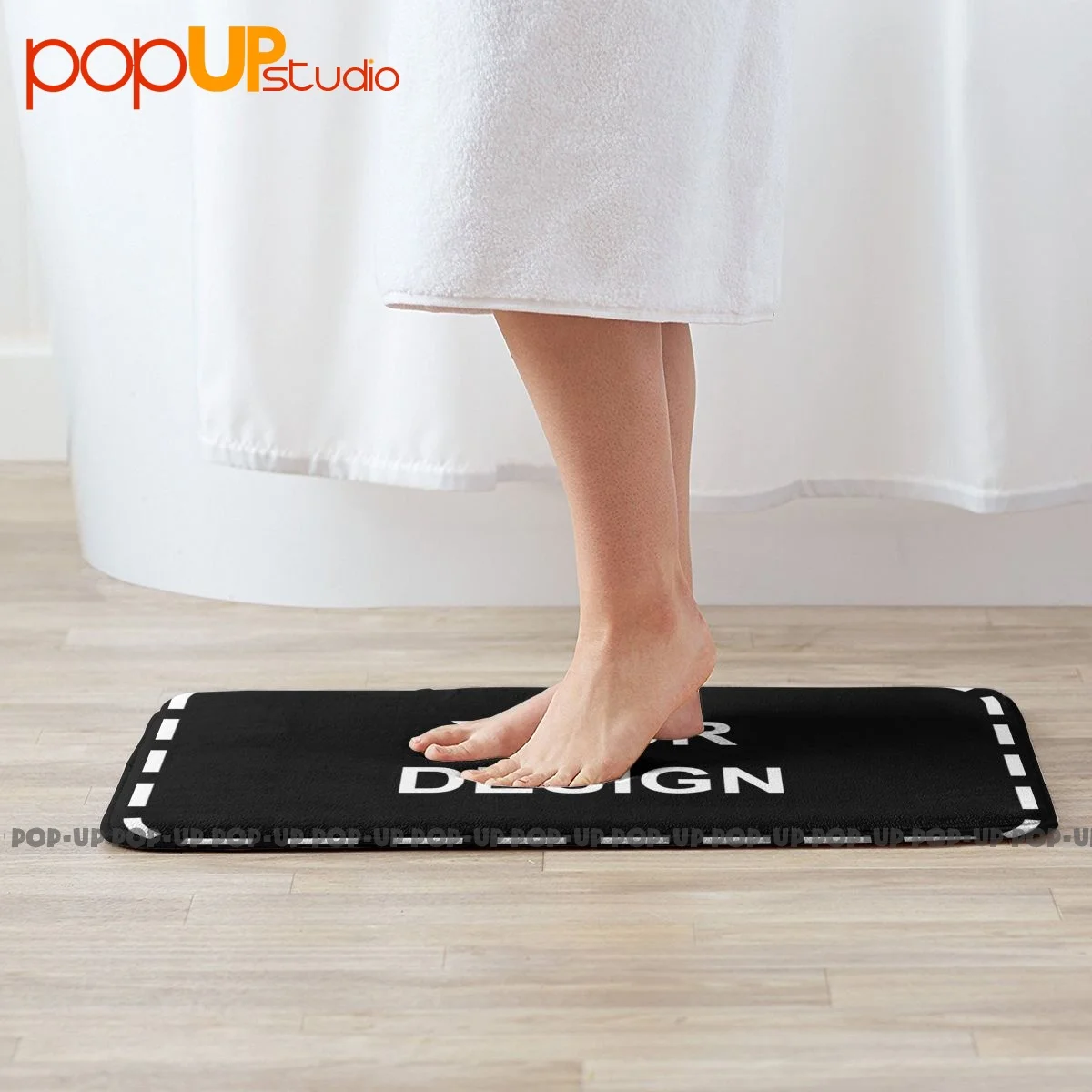 Personalized Customized DIY Logo Mat Rug Carpet Fluffy Foot Pad Door Cushi - Image By POP-UP Store