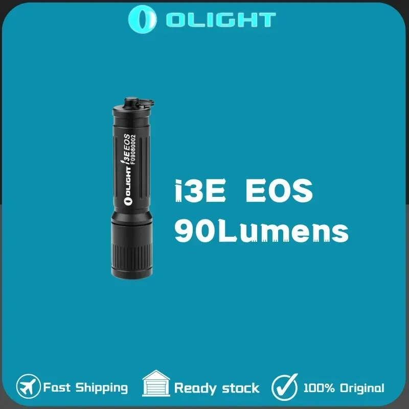 Olight i3E EOS 90Lumens EDC Flashlight versatile keychain Light Include AAA Battery