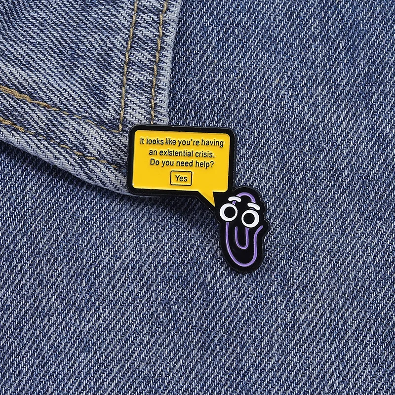 Inspirational text brooches Personalized colorful English letter alloy badges bag accessory pins gifts for friends