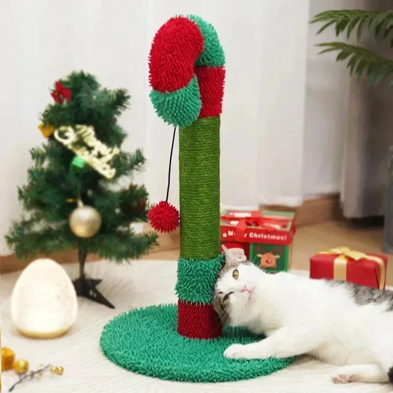 

Christmas Tree Cat Climbing Rack Cat Scratcher Board Pet Climbing Frame Wear-resistant Vertical Cat Toy Pet Claw Grinding Toy