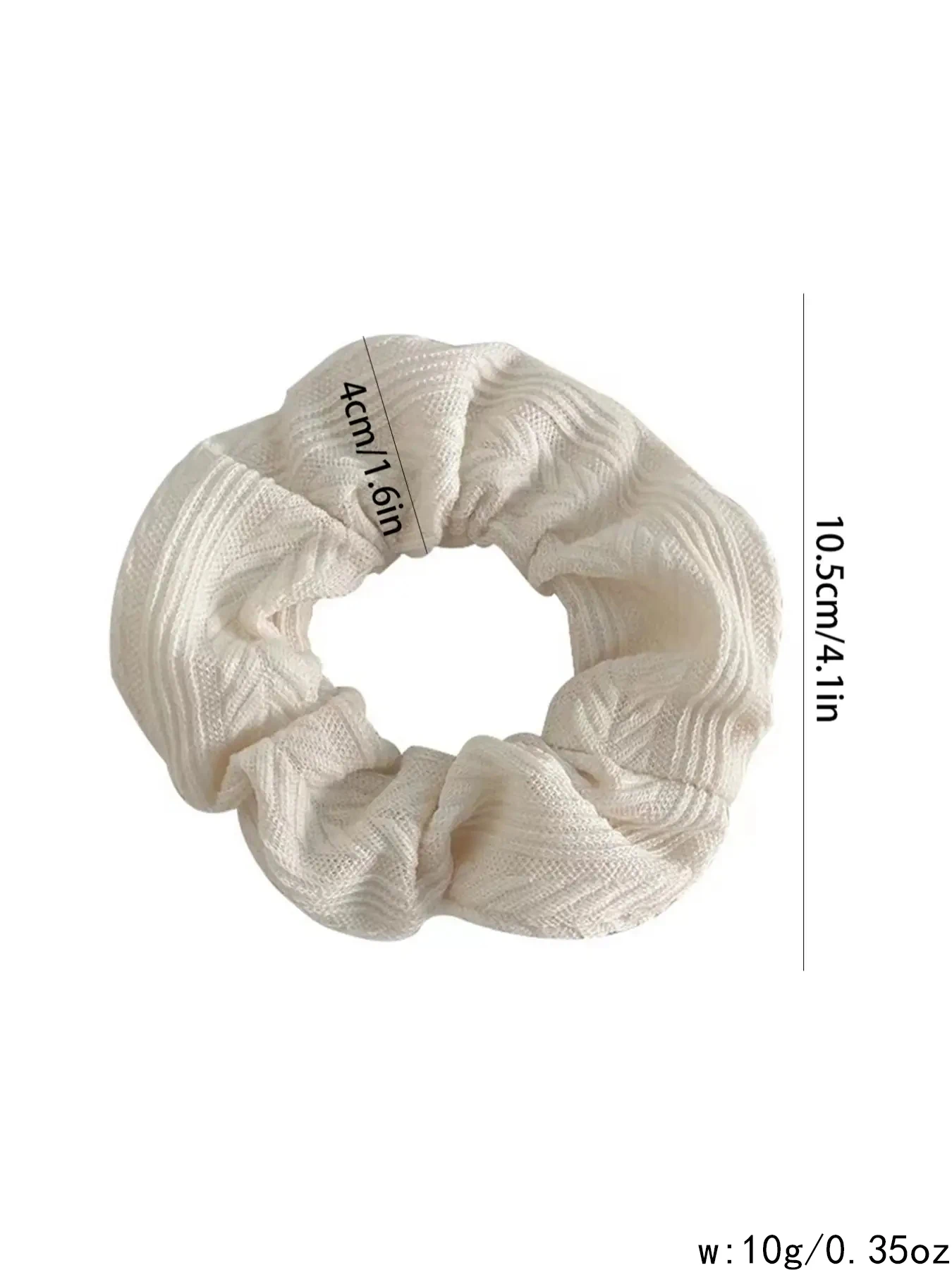 Anillo de intestino grueso tejido de felpa multicolor, 5 uds., para coleta y moño diarios en otoño e invierno