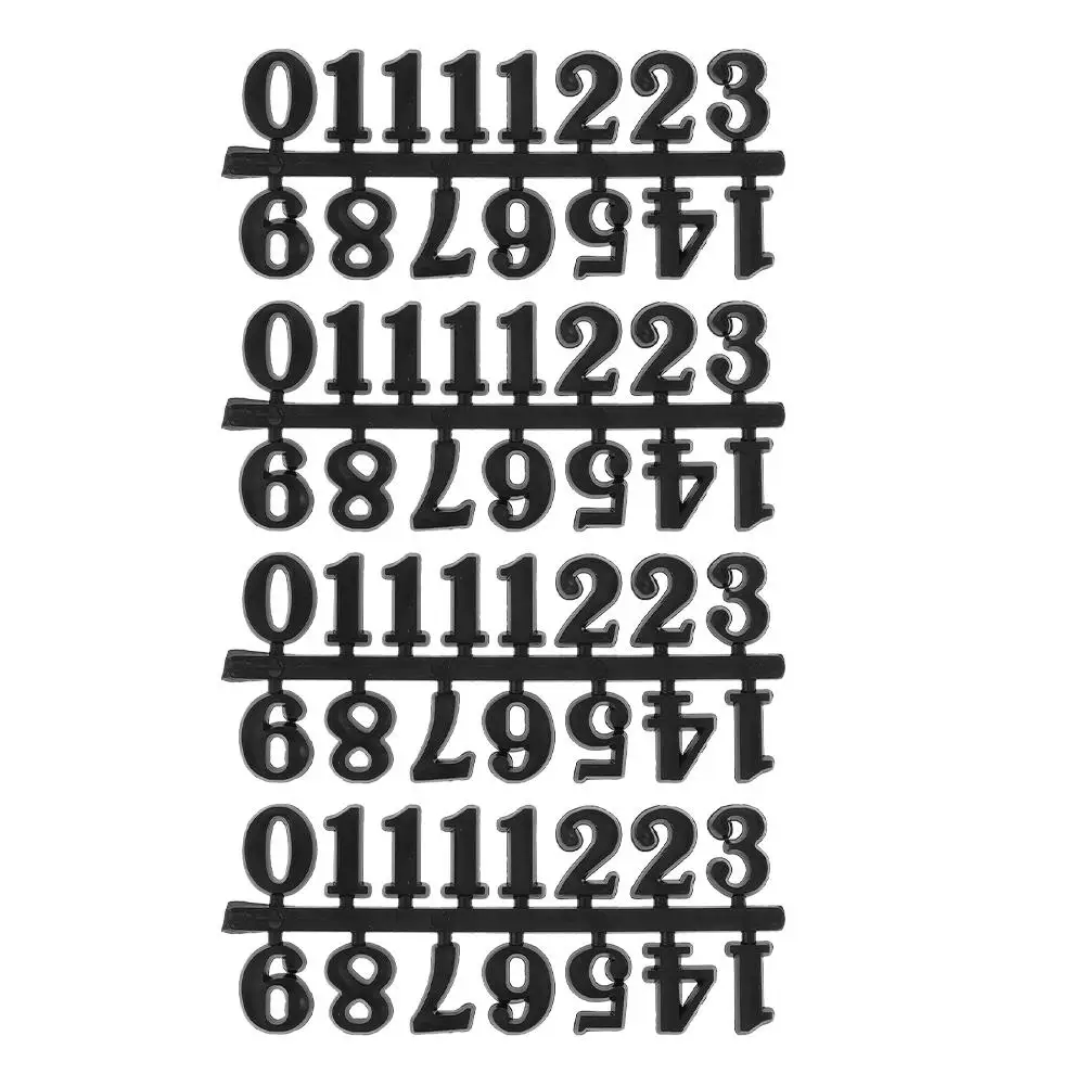 

4 Set Numerals Face Kits Plastic Numbers for Crafts Wall Clock Accessories Decor Materials Clear