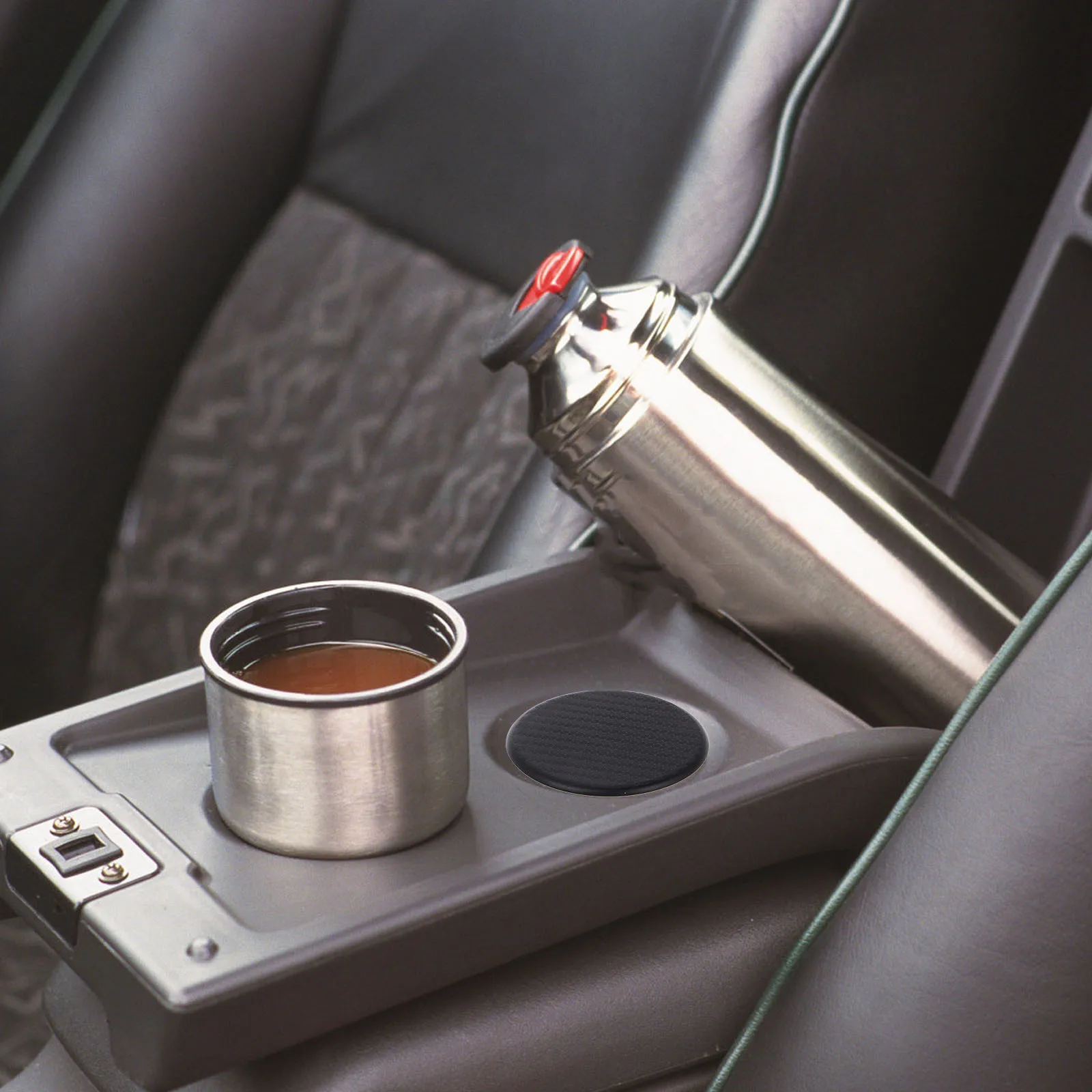 4 قطعة سيليكون سيارة كوستر حامل الكأس حصيرة عدم الانزلاق معزول العالمي صالح للمركبة الداخلية ملحقات الشاحنة شرب الراحة #5