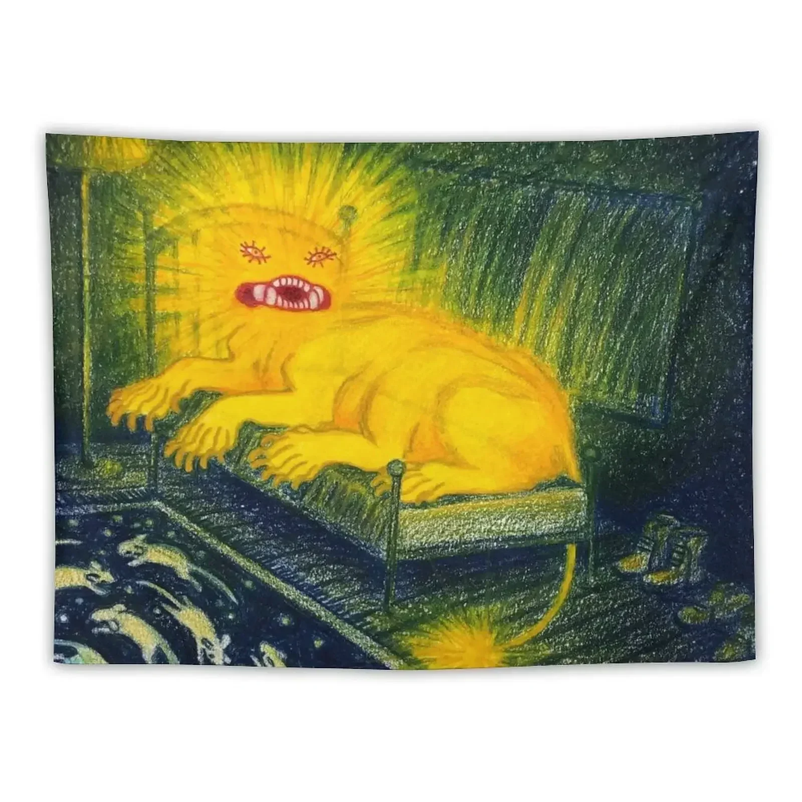 

The angel came to me in a fever hallucination, perched upon my bed as I returned from the bathroom. Tapestry Wall Decor Tapestry