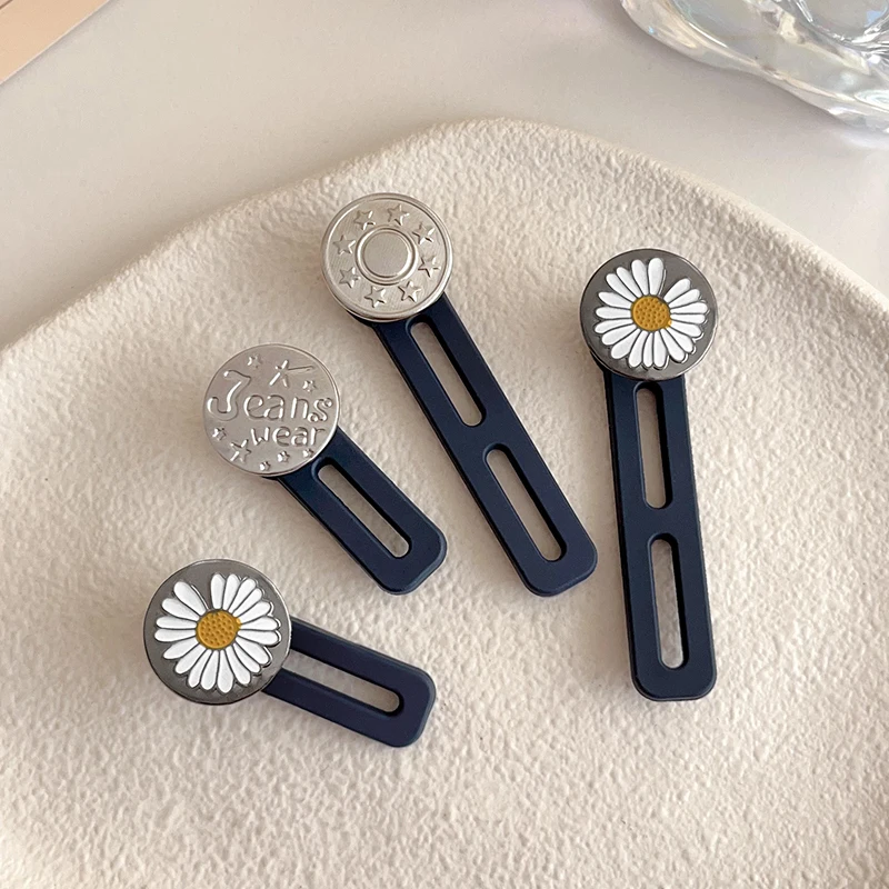 Jeans Waist Adjustment Buckle, Extended Removable Button, Random Delivery