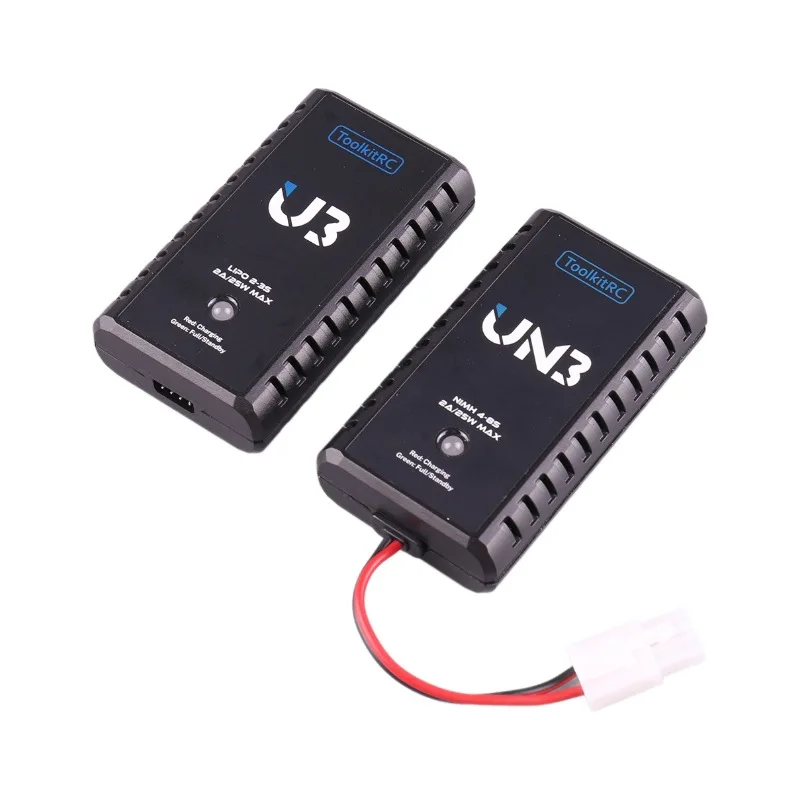 ToolkitRC U3 Lithium Battery Model Aircraft Simple Balance Charger 2-3S/UN3 NiMH 4-8S 2A25W Introduction