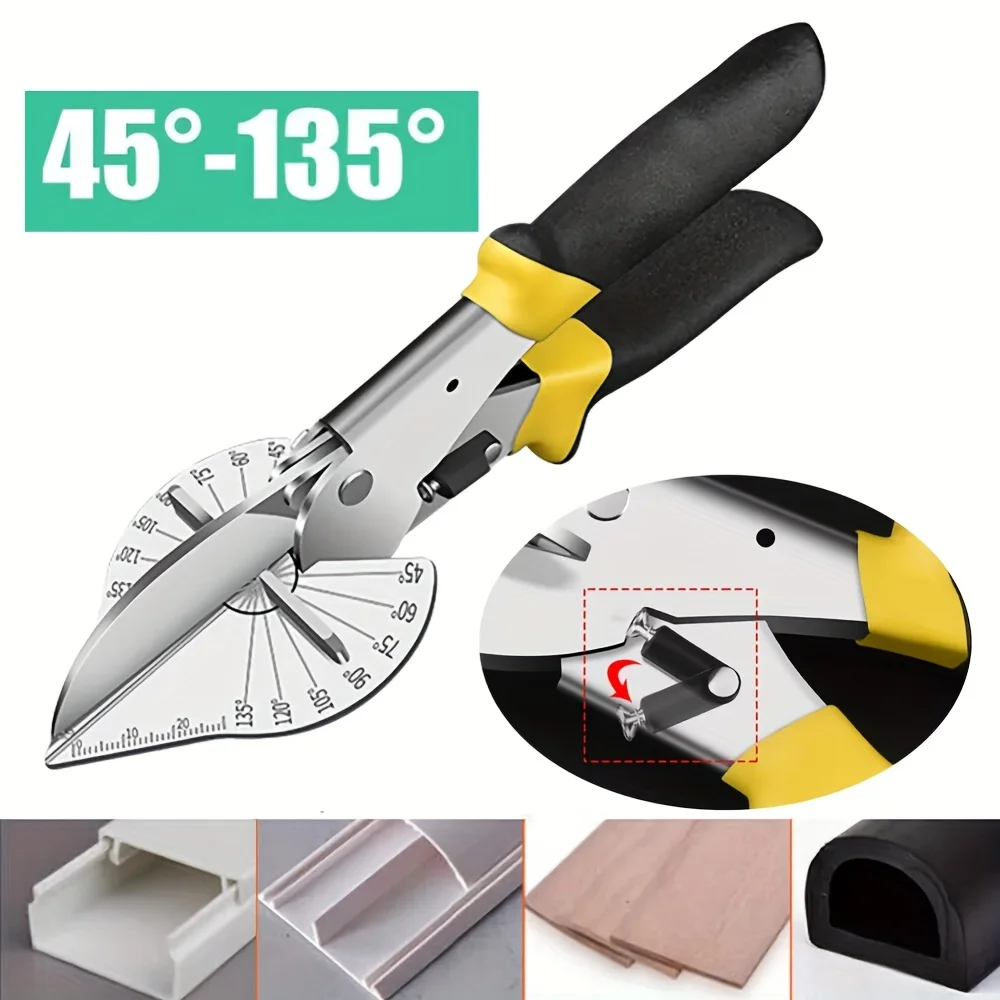 

Угловые ножницы для электрика, универсальные ножницы 45 градусов, 90-градусные деревообрабатывающие ножницы с пряжкой, многофункциональные