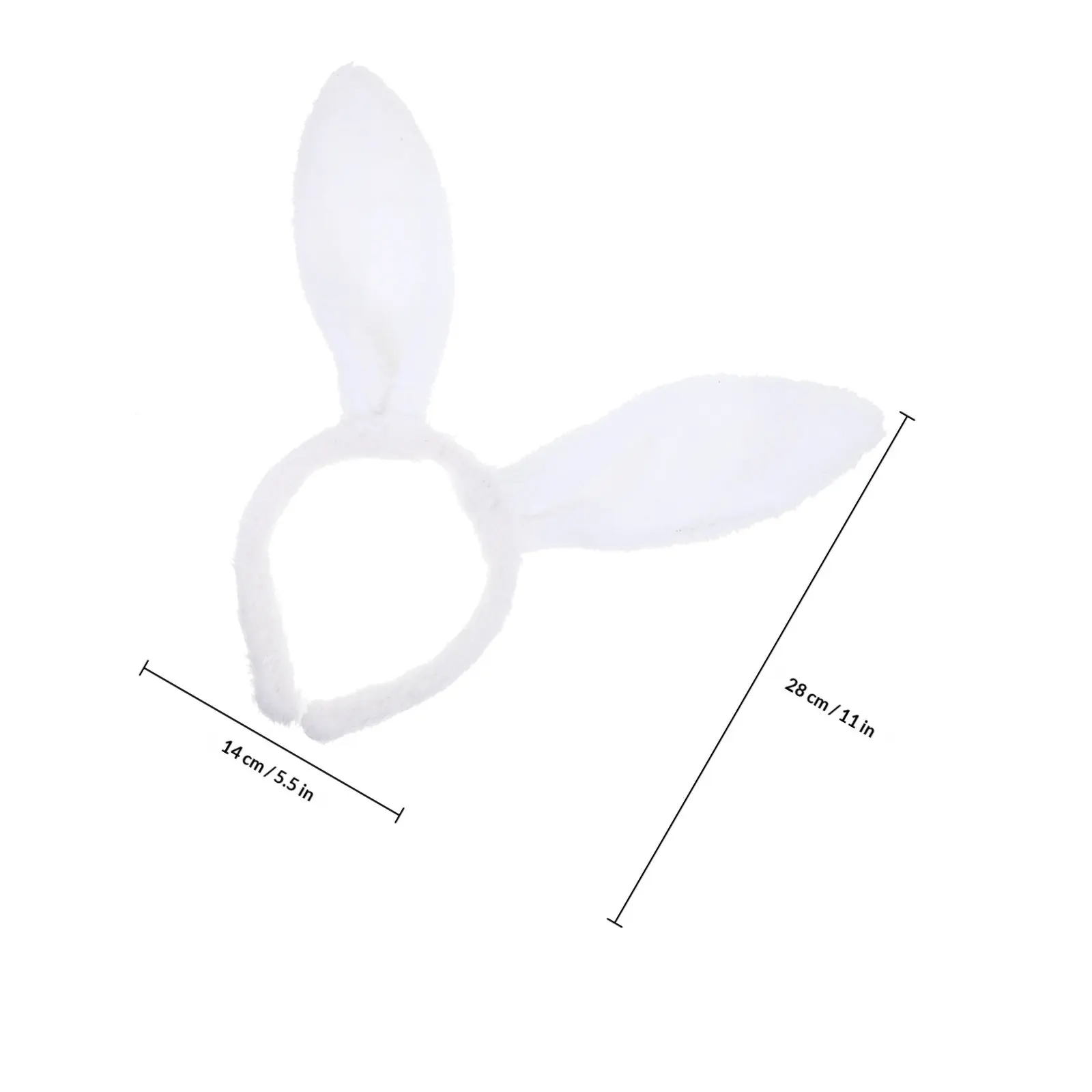 1Set Rabbit Ear Headband Set Premium Material Lightweight Party Hair Hoop Rabbit Nose Tail Cosplay Party Supplies