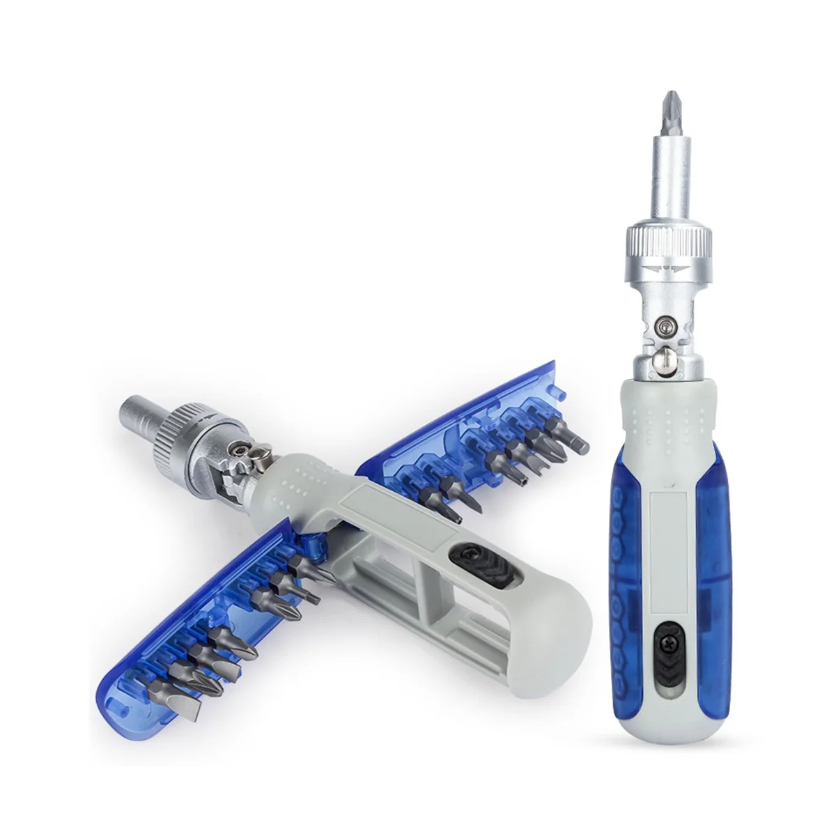 Multi Angle Bidirectional Ratchet Screwdriver Set, 15 em 1 Torx, Chave de fenda magnética, Chaves de fenda de precisão B