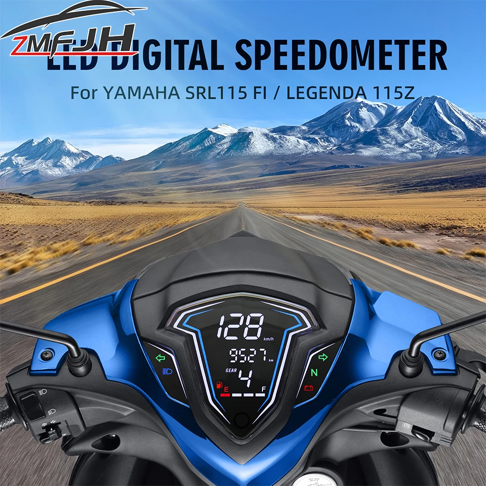 

New Speedometer Dashboard For Motorcycle Digital Odometer KMH MPH Fuel Gauge Voltage Alarm For YAMAHA SRL115 FI For LAGENDA 115Z