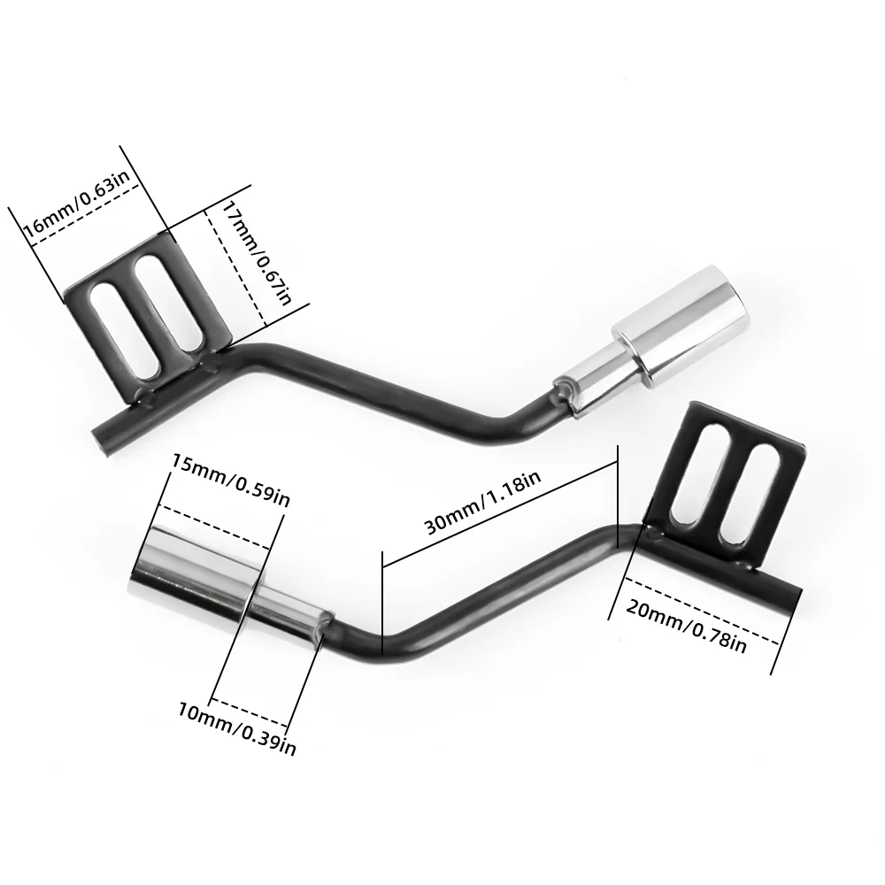 GLOBACT RC 시뮬레이션 배기 파이프 튜브 Traxxas TRX-4 Defender Axial SCX10 1/10 RC 크롤러 자동차 업그레이드 액세서리