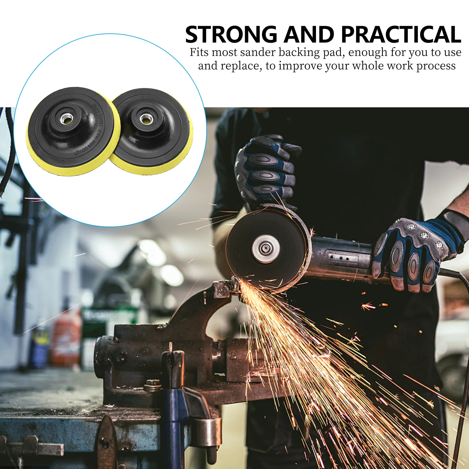 

10 шт. самоклеящаяся подложка для полировальной машины, аксессуар для угловой шлифовальной машины, липкий диск, полировальный диск, шлифовальный инструмент, монтаж