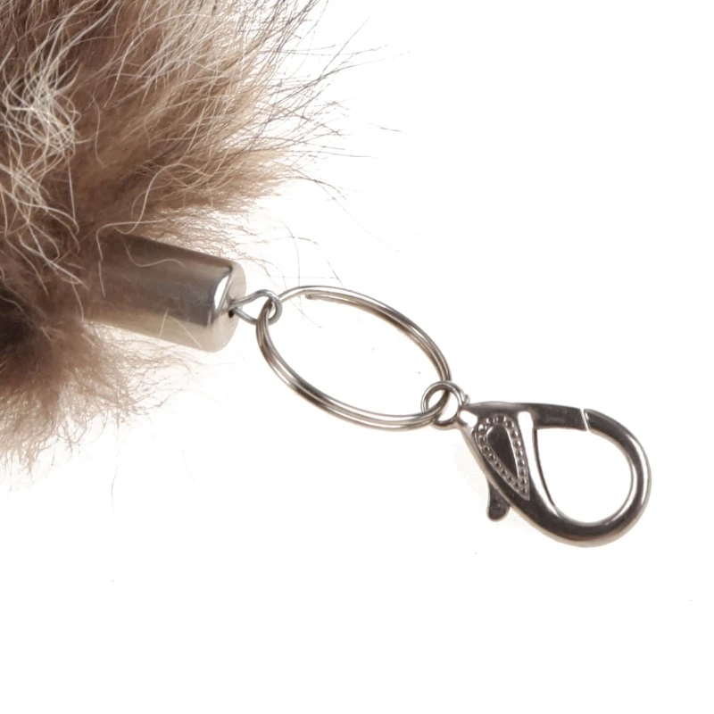 for KEY Ring Raccoon Coat Tails Chain Keychain Keyring Gift New