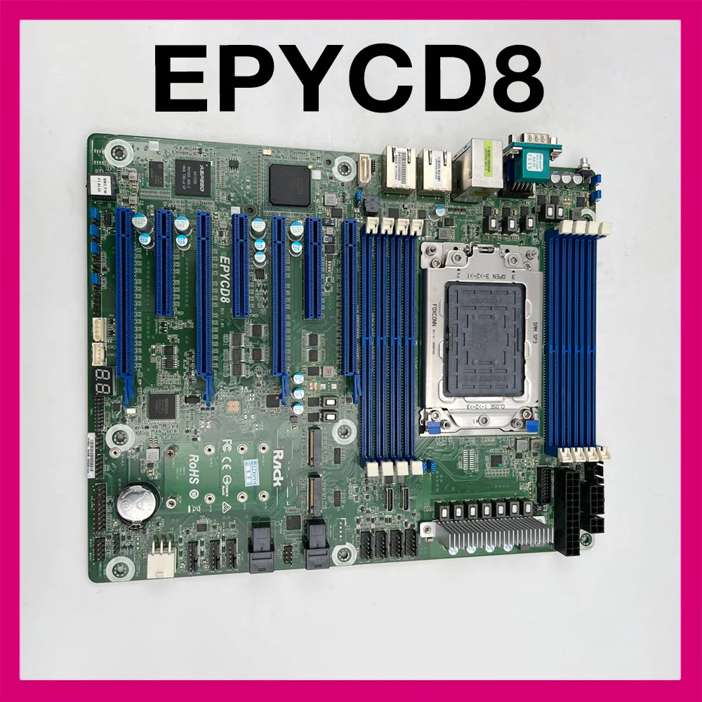 

Server Motherboard LGA4094 7002/7001 2 M.2 2 1GB Network Ports IPMI 8 SATA3 EPYCD8