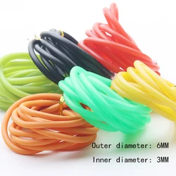 1/2M 3*6MM Latex Tube Rubber Elastic Silicone Tube Fishing Slingshot Medical Surgery High Rebound Rubber Band