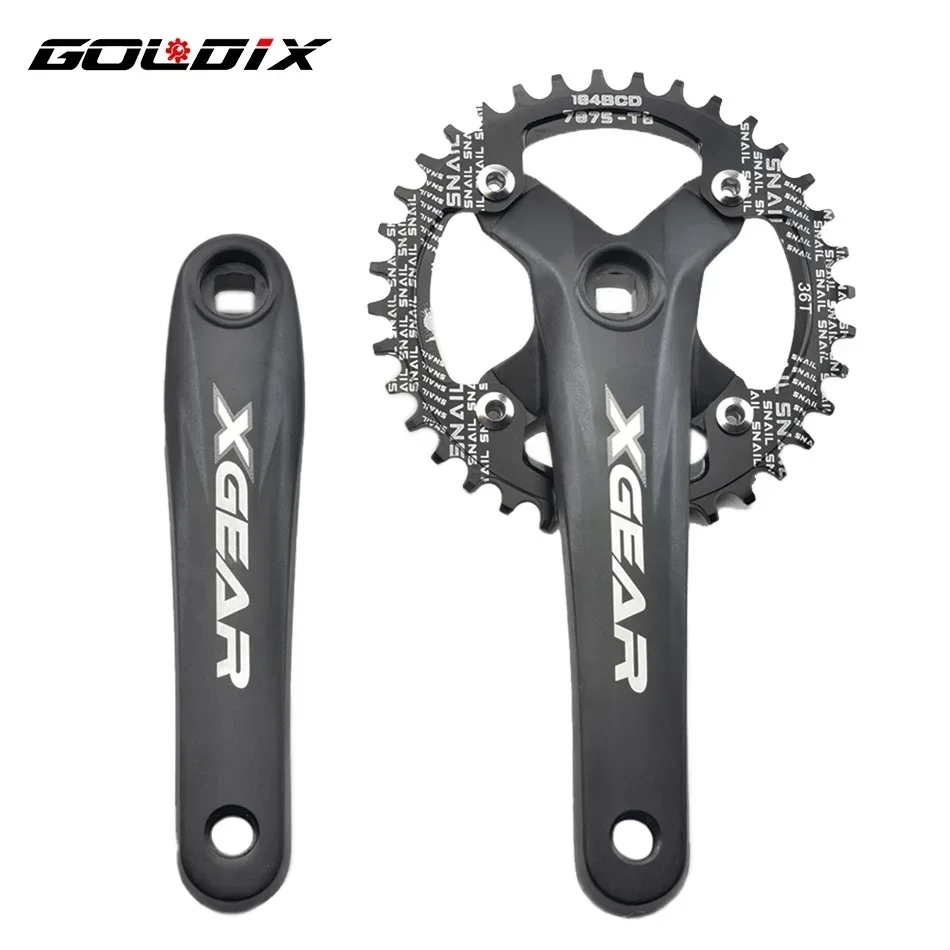 

GOLDIX 104BCD MTB шатуны 170 мм 32-42T кованые алюминиевые шатуны с одной звездочкой для езды на горном велосипеде