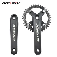 Platos y bielas GOLDIX 104BCD MTB, 170mm, 32-42T, bielas de plato único de aluminio forjado para bicicleta de montaña y ciclismo