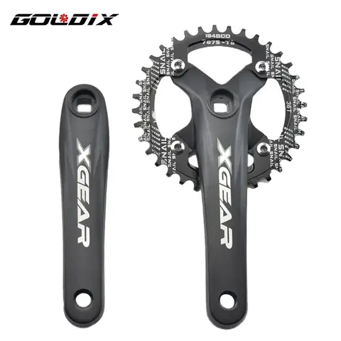 GOLDIX 104BCD MTB Crankset 170mm 32-42T Forged Aluminum Single Chainring Crankset for Mountain Bike Cycling